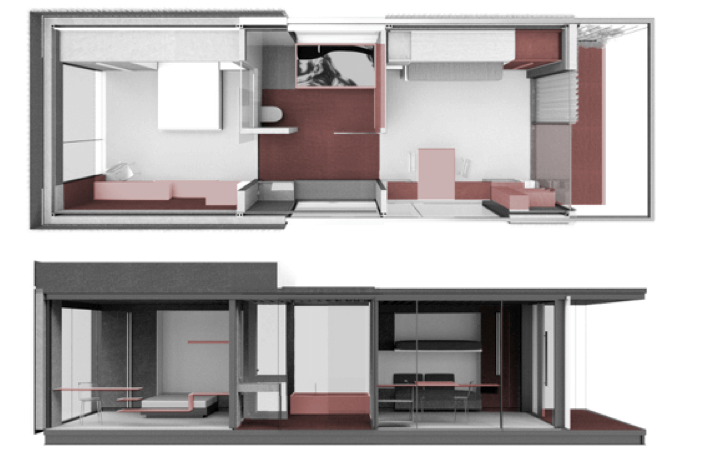 Una habitación modular como la 2030