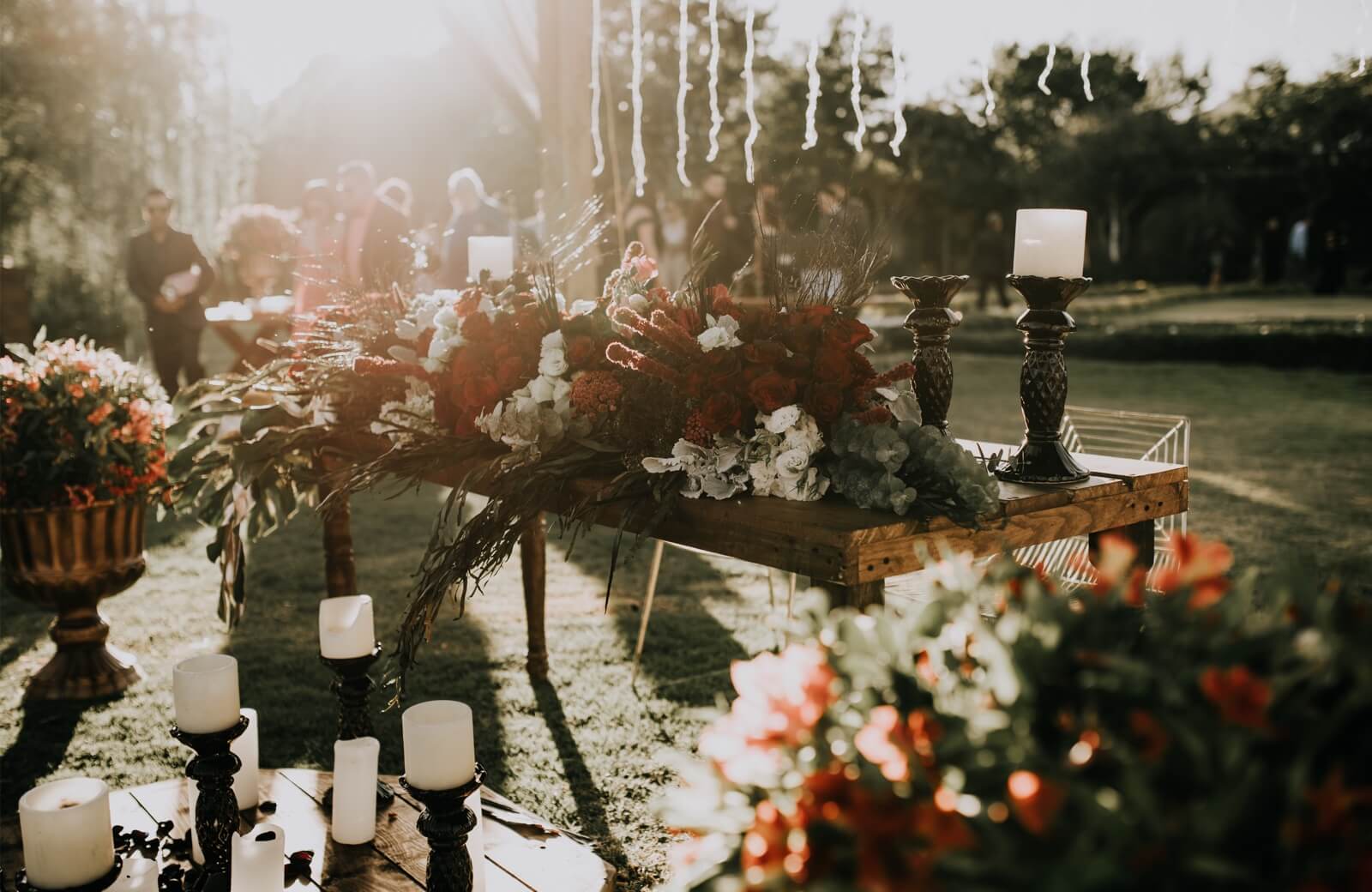 Decoración de bodas en jardín - Palacio de Avilés