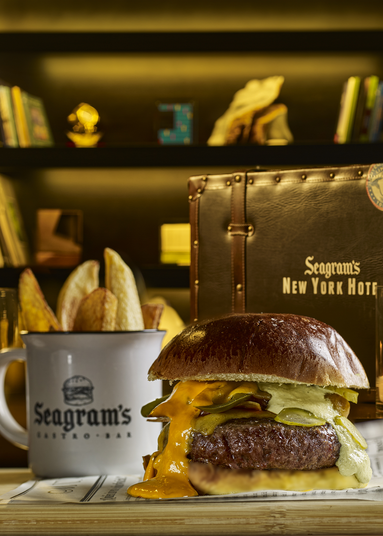 Milo´s Burger de Seagram´s bar