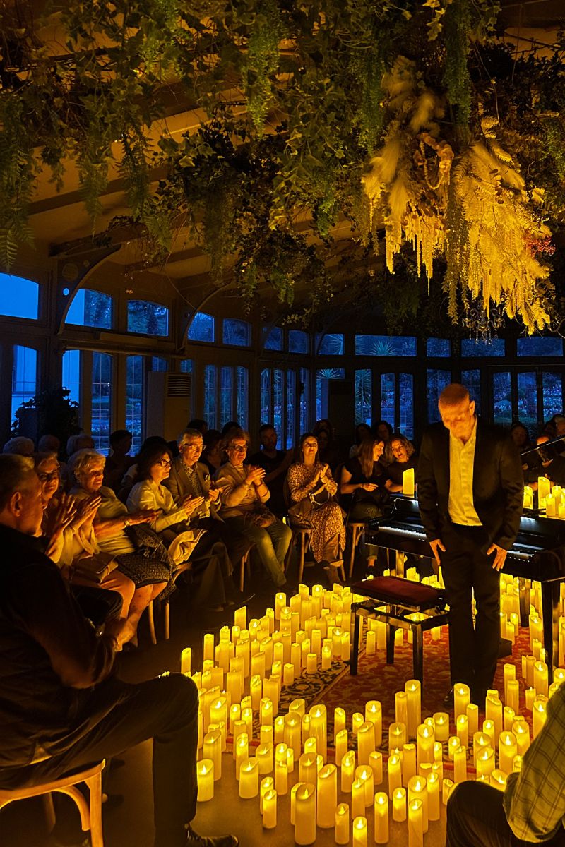 PIANO AND CANDLES