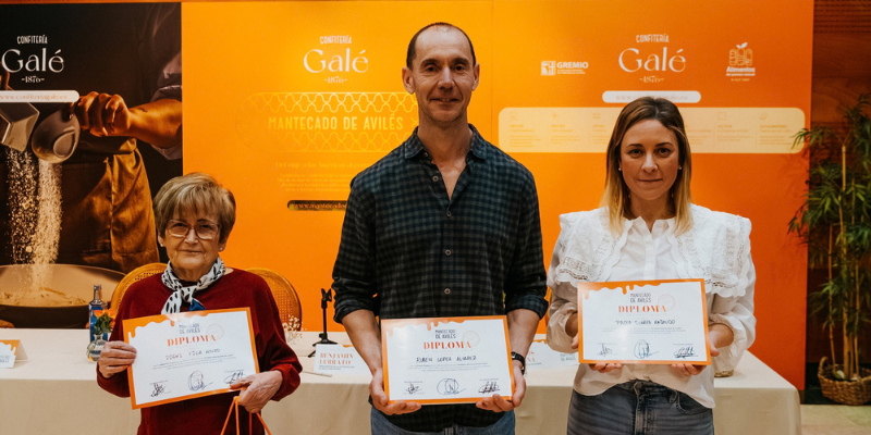 Finalistas y ganador del Concurso "El Mejor Mantecado de Avilés 2026"