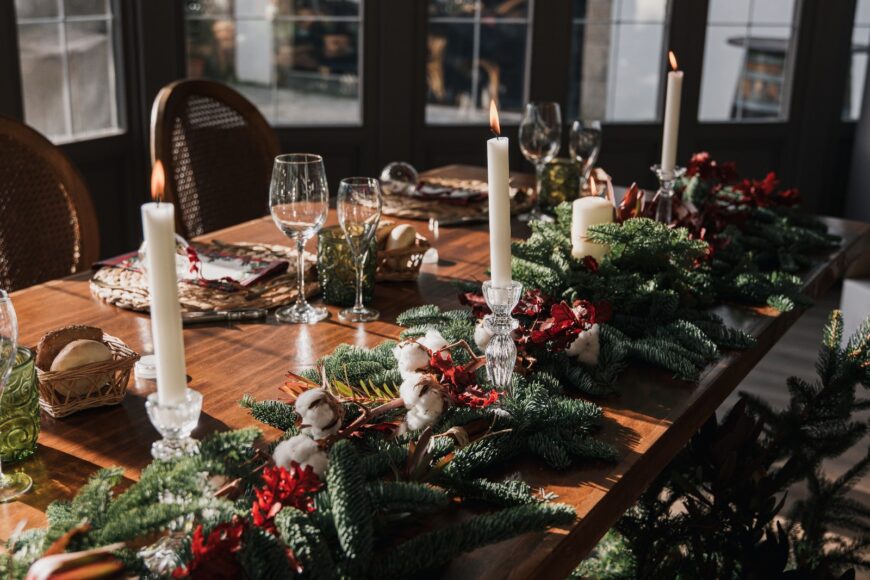 La magia de celebrar una boda en Navidad en un palacio del siglo XVII