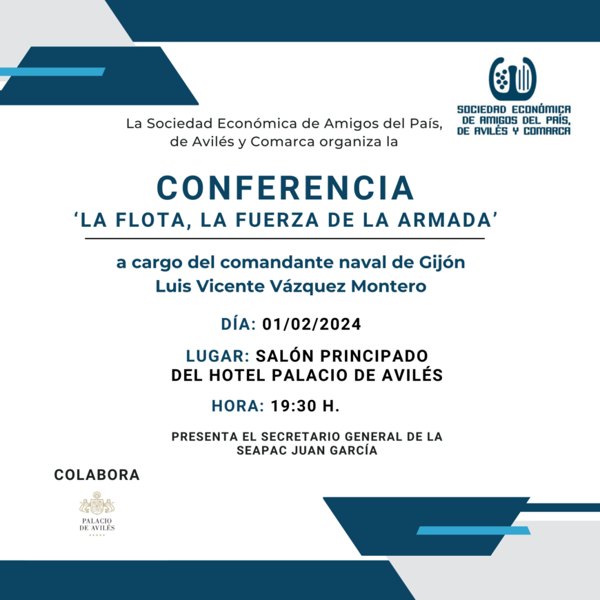 Conferencia ‘La flota, la fuerza de la Armada’ en el Palacio de Avilés