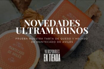 Tarta de queso y helado de mantecado de Ultramarinos La Avilesina, elaborados en el Palacio de Avilés
